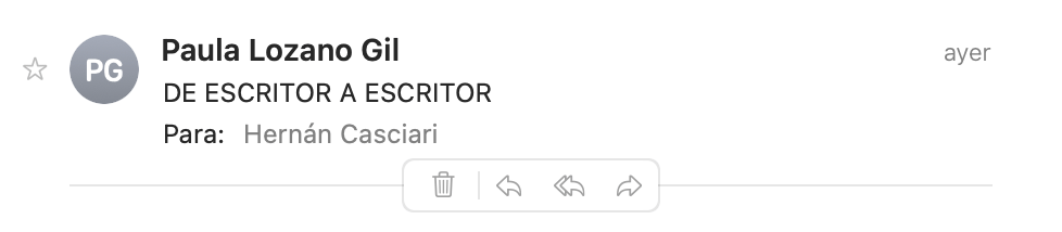 «Querido Hernán:»