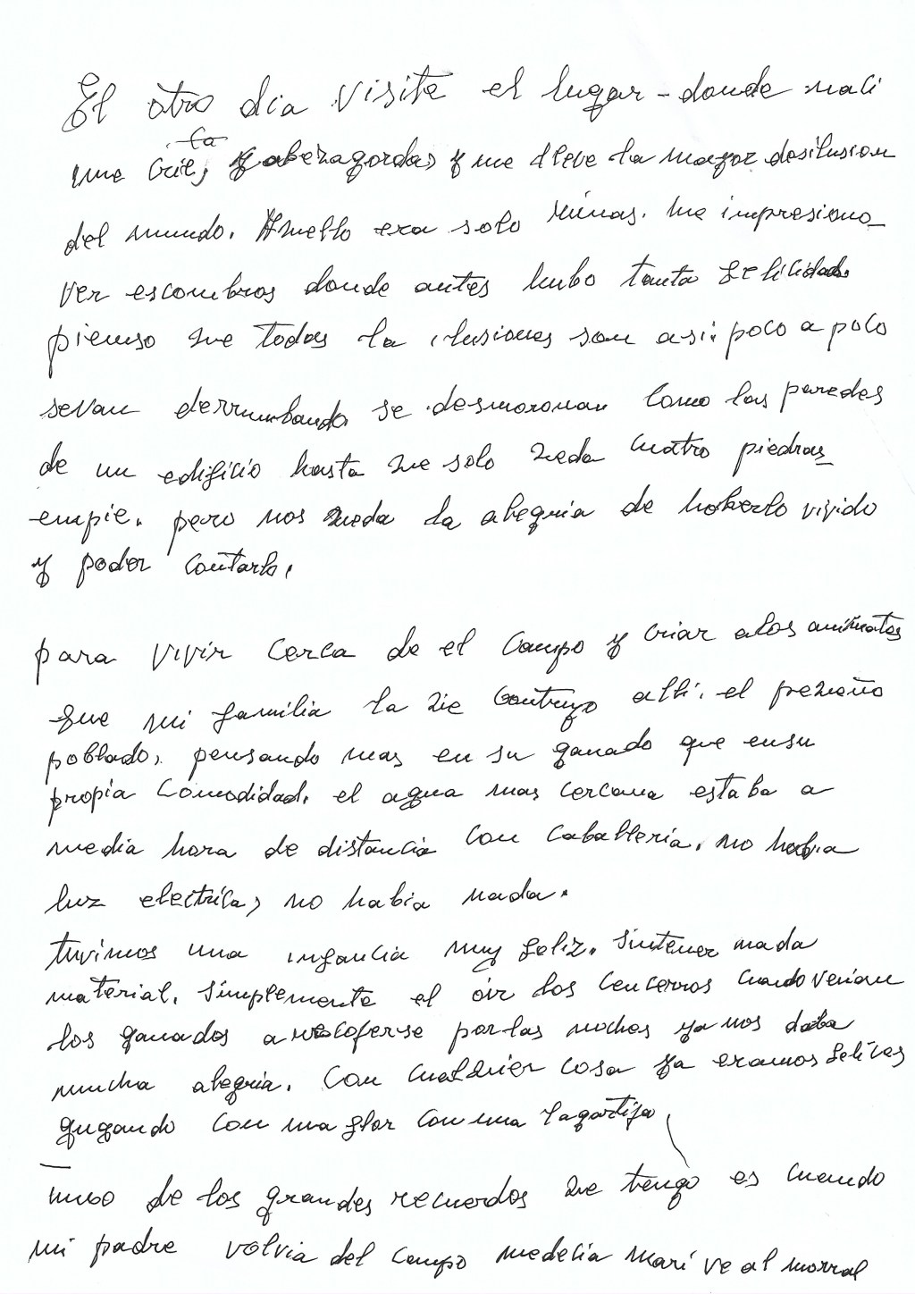 «Visité el lugar en el que nací y me llevé la mayor desilusión», una carta de mi&nbsp;abuela